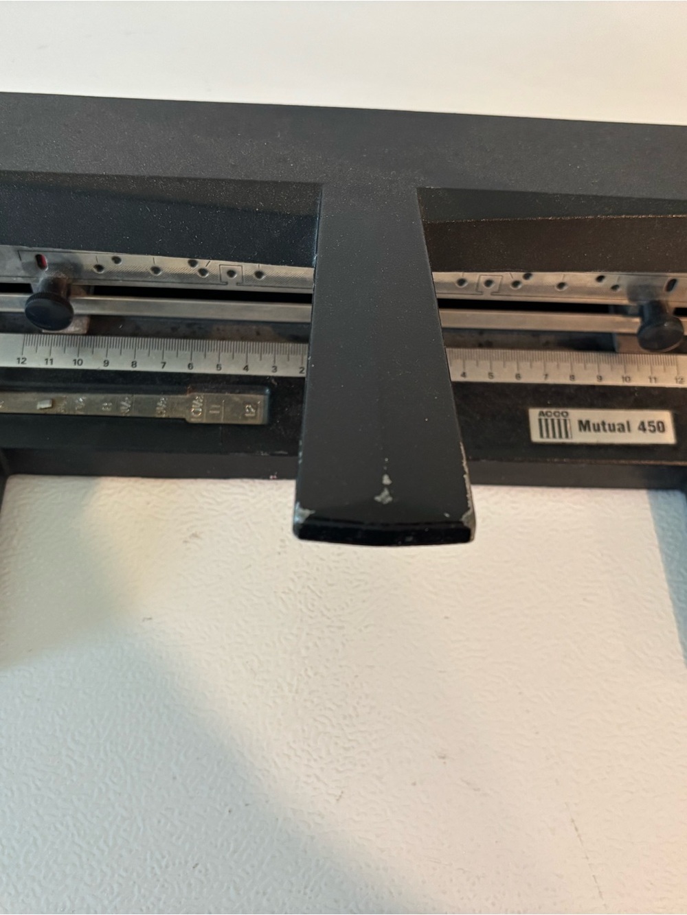 Black Drafting Parallel Ruler - Precision Line Guide three hole punch